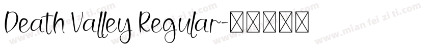 Death Valley Regular字体转换